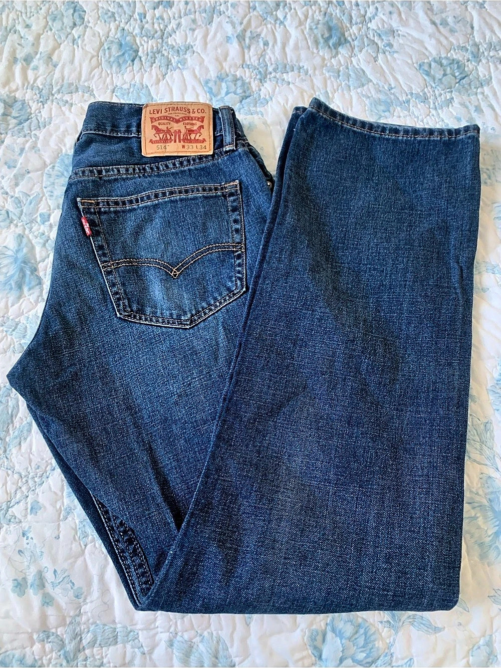 Levi's 527 Boot Cut Jeans Blue Waist 33 Length 34